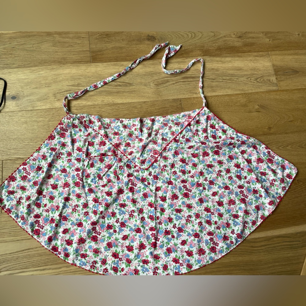 Handmade floral apron